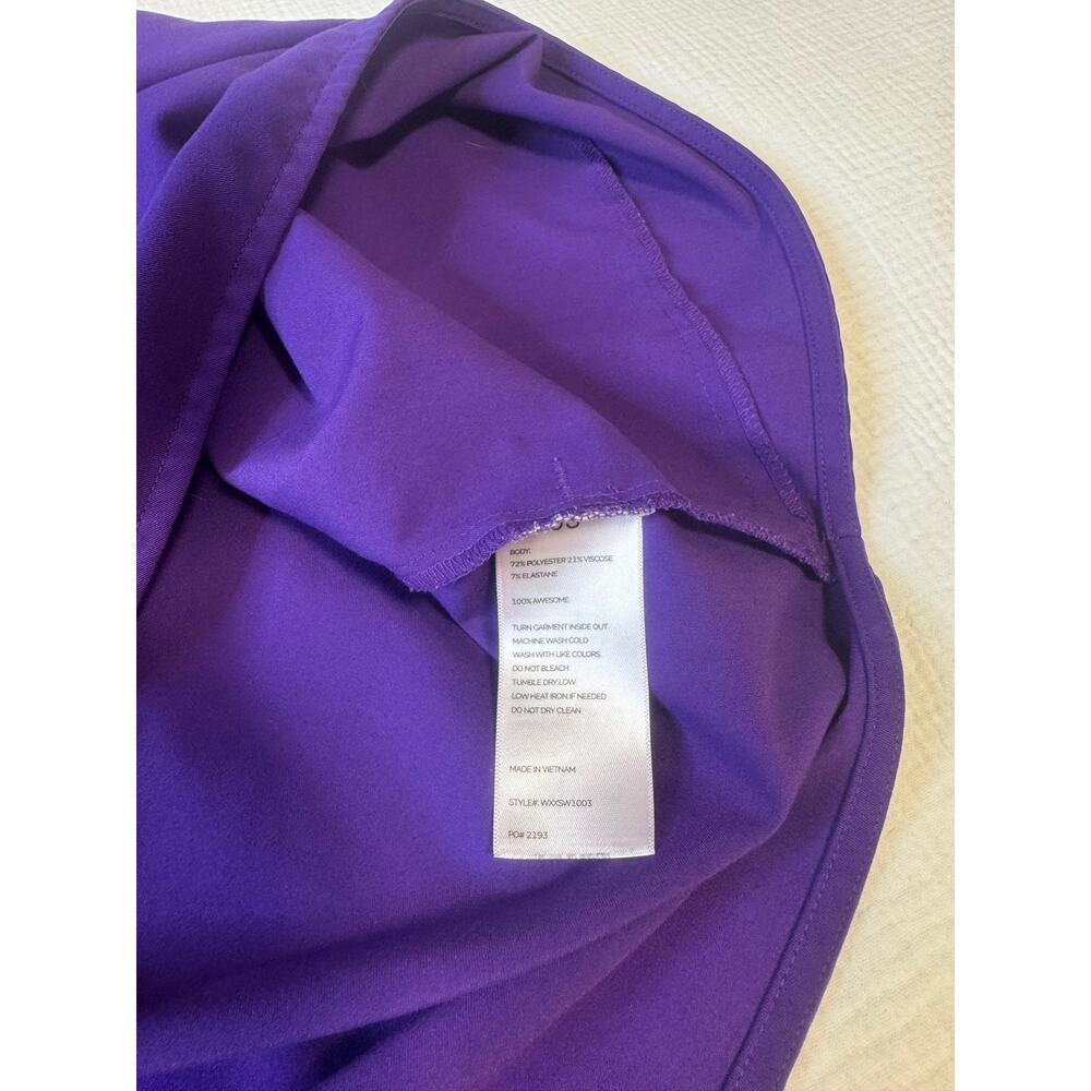 FIGS Rafaela Oversized Scrub Top Digital Grape Purple Women's XL Retired Rare LE - Picture 14 of 15